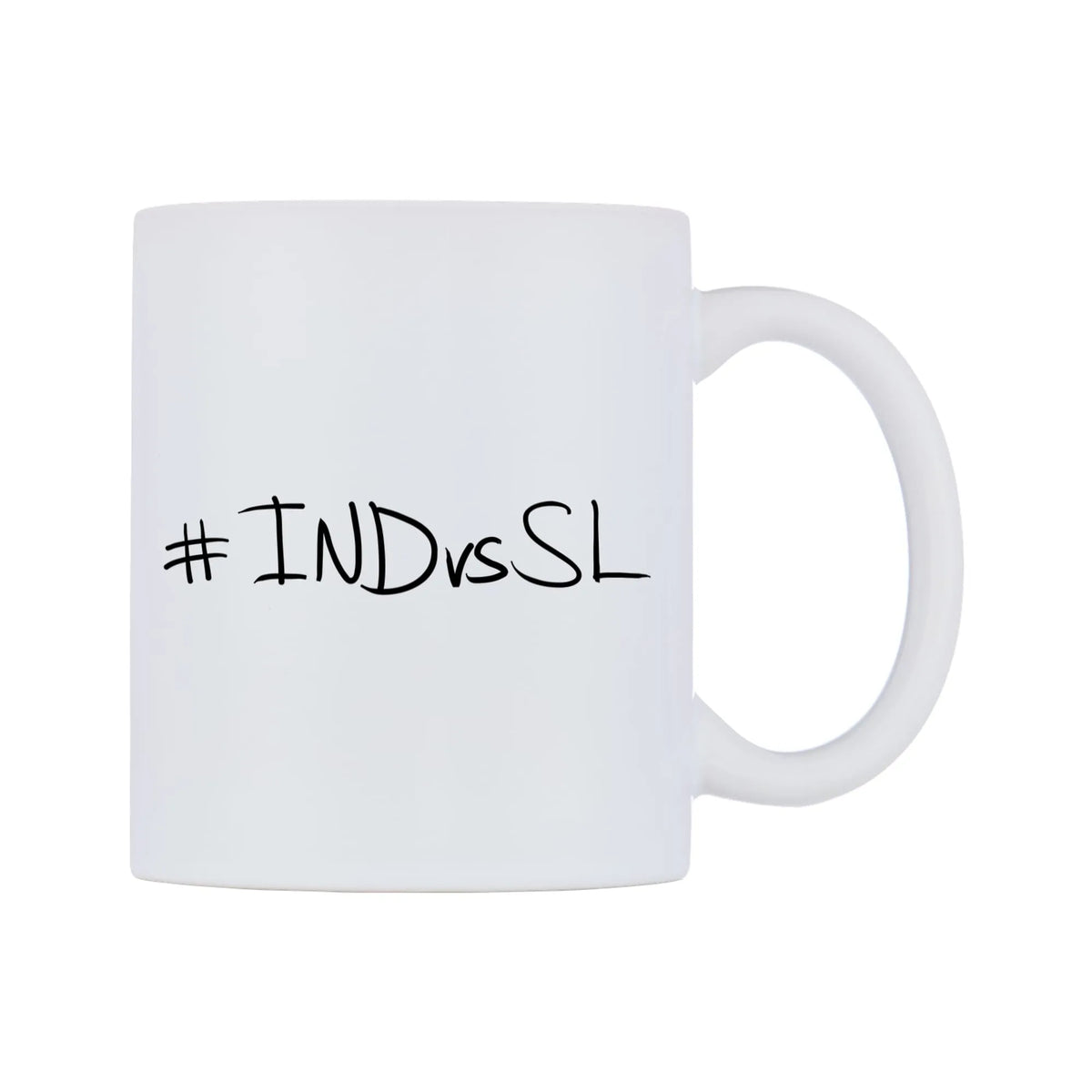 INDvsSL Mug — mug, left side, on a white background