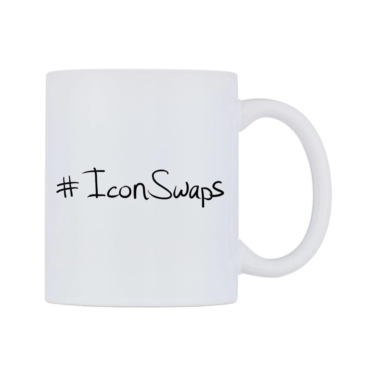 IconSwaps Mug — mug, left side, on a white background