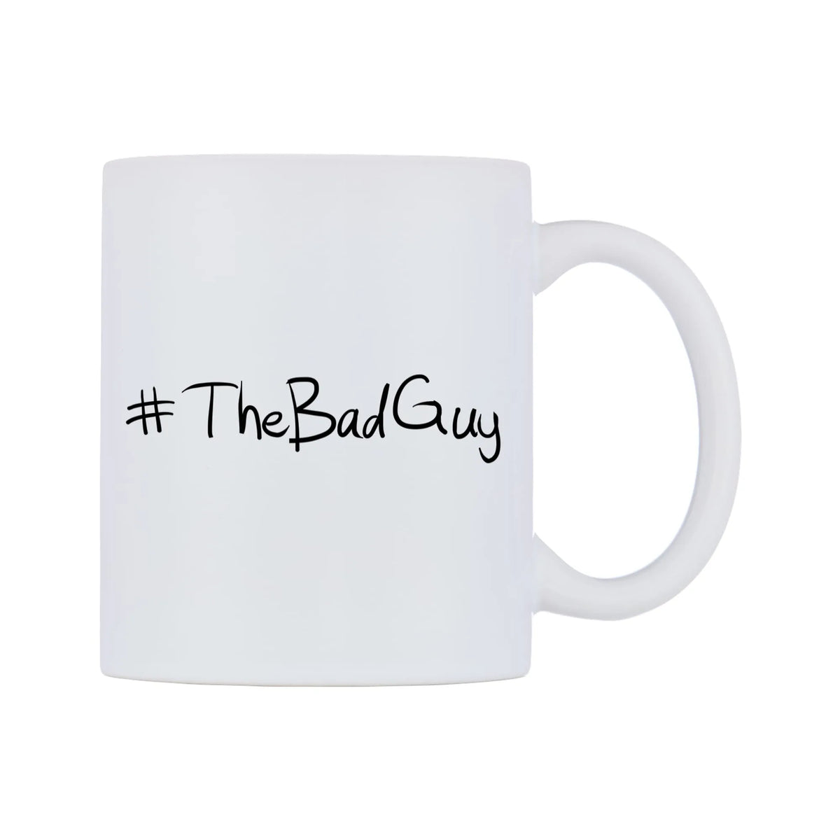 TheBadGuy Mug — mug, left side, on a white background