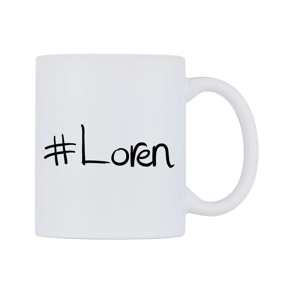 Loren Mug — mug, left side, on a white background
