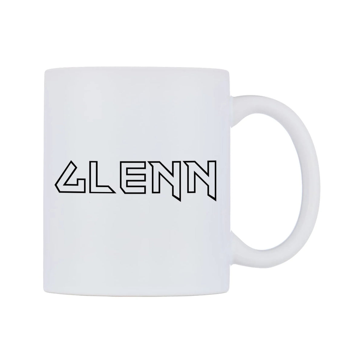 Glenn - Iron Maiden Themed Mug — white 11oz gloss mug, left side, on a white background