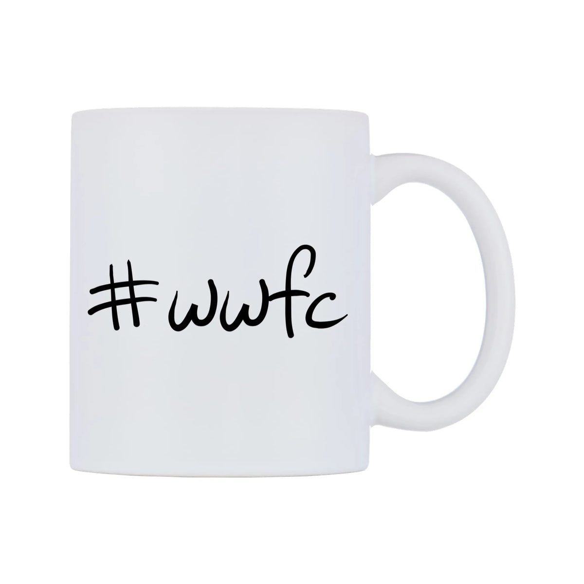 wwfc Mug — mug, left side, on a white background