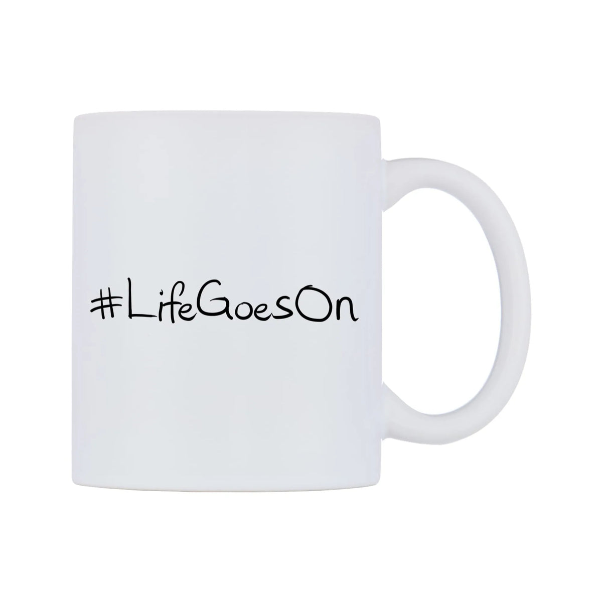 LifeGoesOn Mug — mug, left side, on a white background