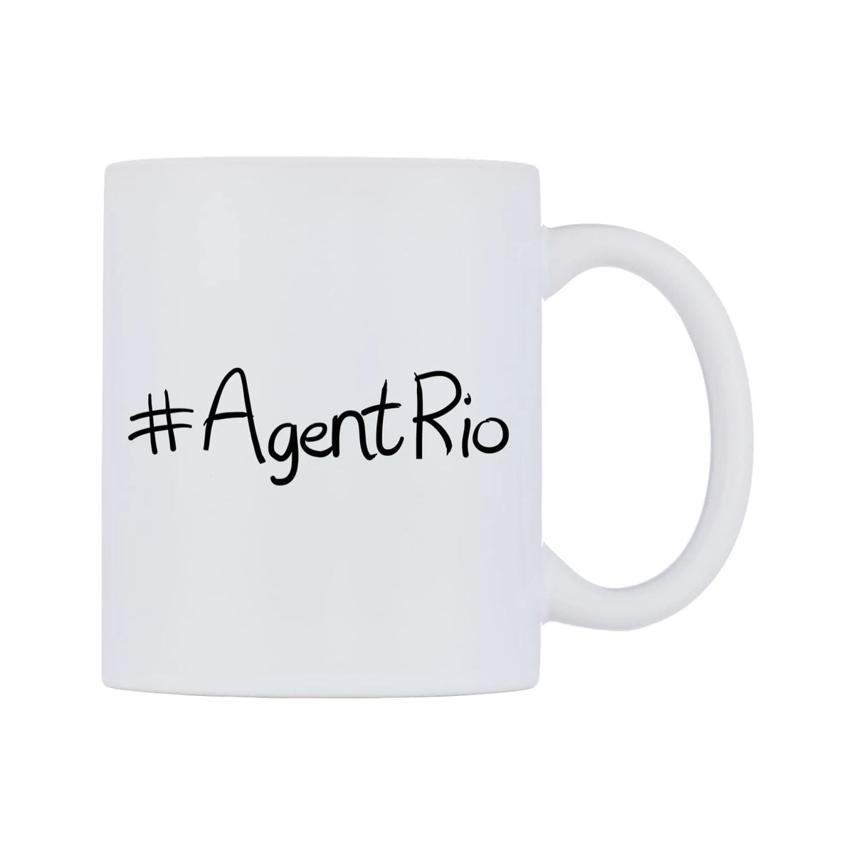 AgentRio Mug — mug, left side, on a white background