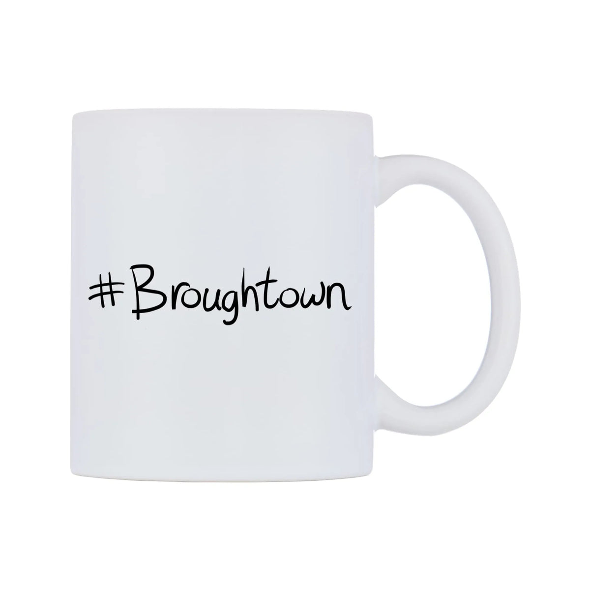 Broughtown Mug — mug, left side, on a white background