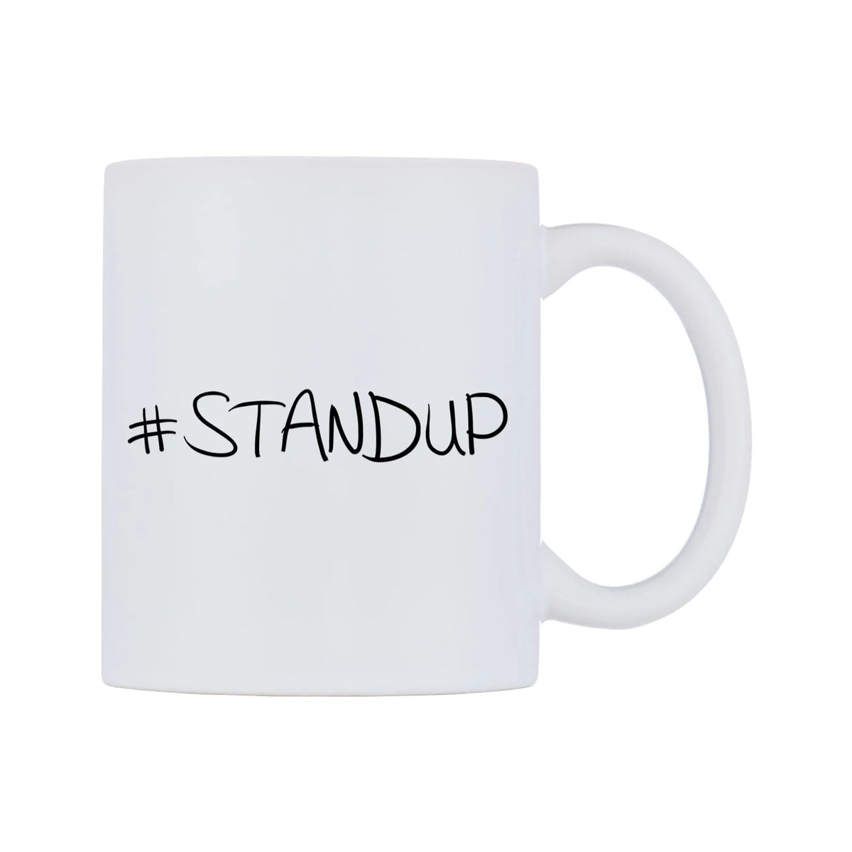 STANDUP Mug — mug, left side, on a white background