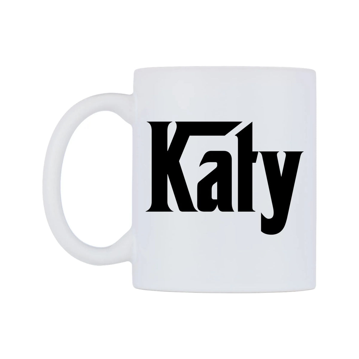 Katy - Godfather Themed Mug — white 11oz gloss mug, right side, on a white background