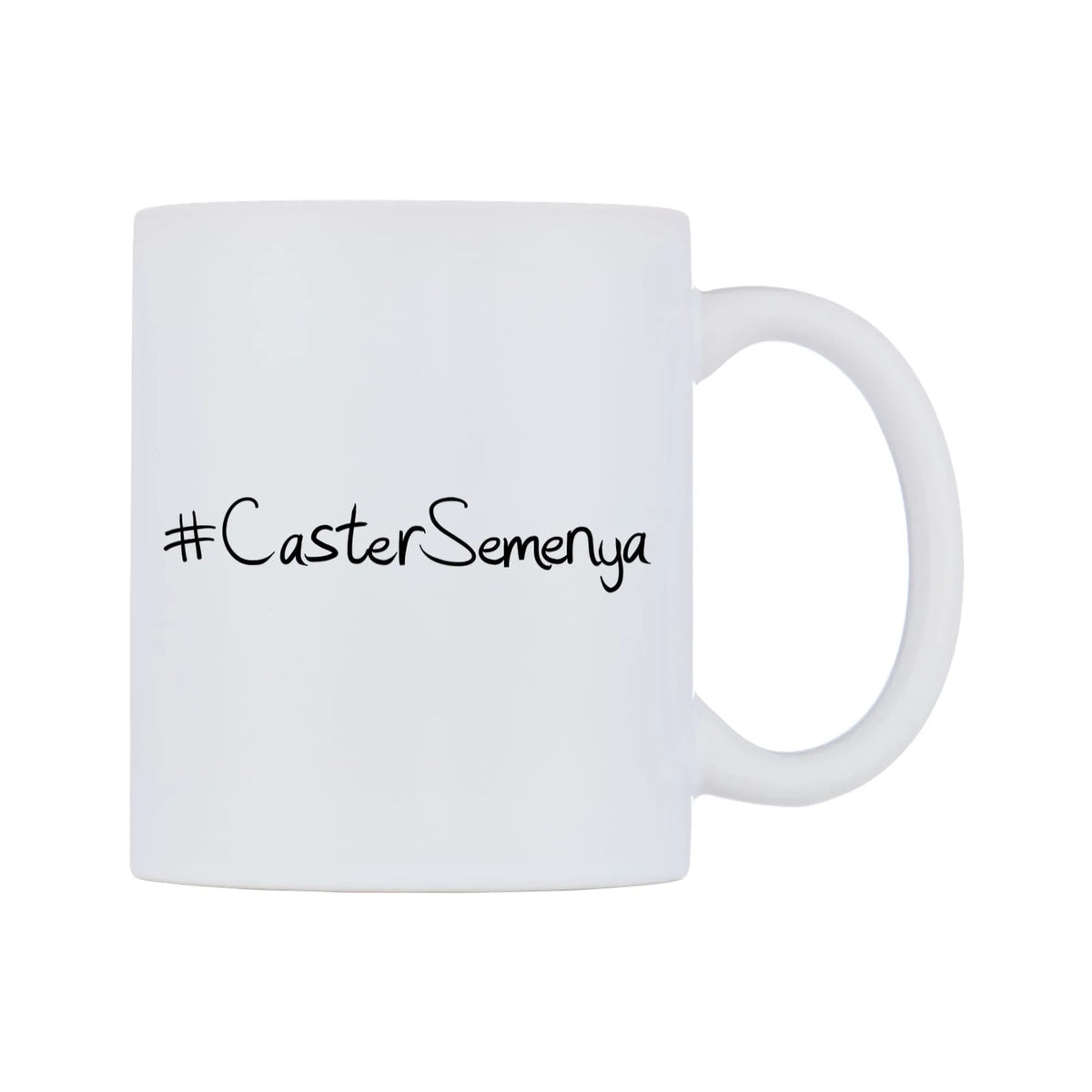 CasterSemenya Mug — mug, left side, on a white background