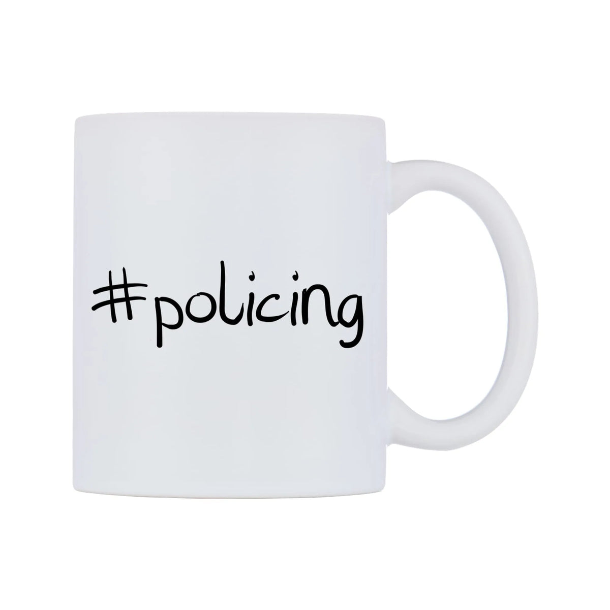 policing Mug — mug, left side, on a white background