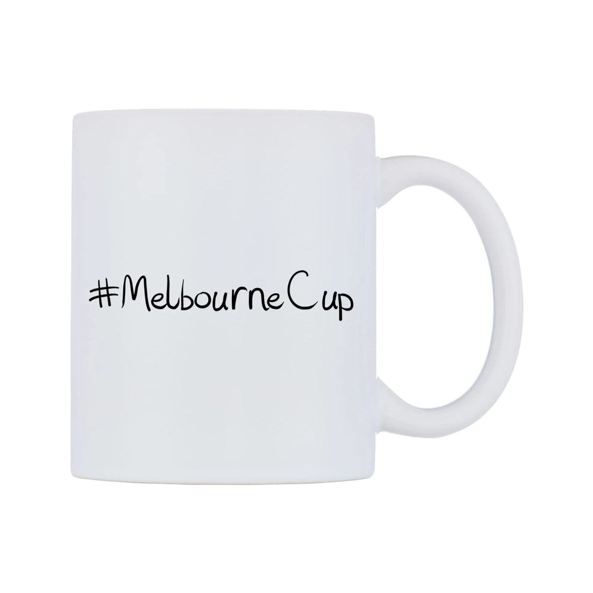 MelbourneCup Mug — mug, left side, on a white background