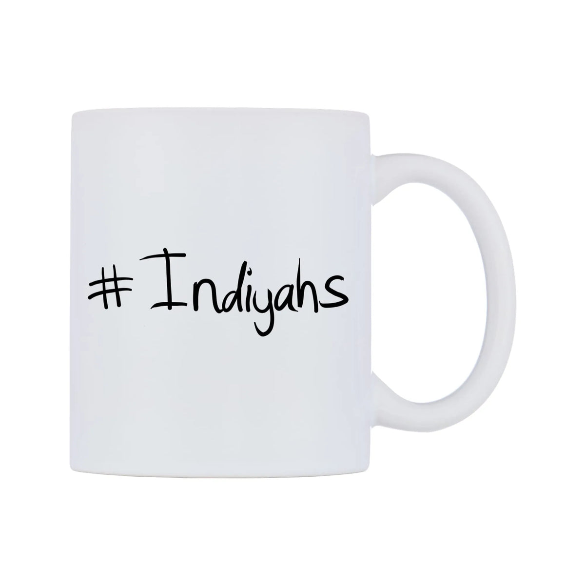 Indiyahs Mug — mug, left side, on a white background