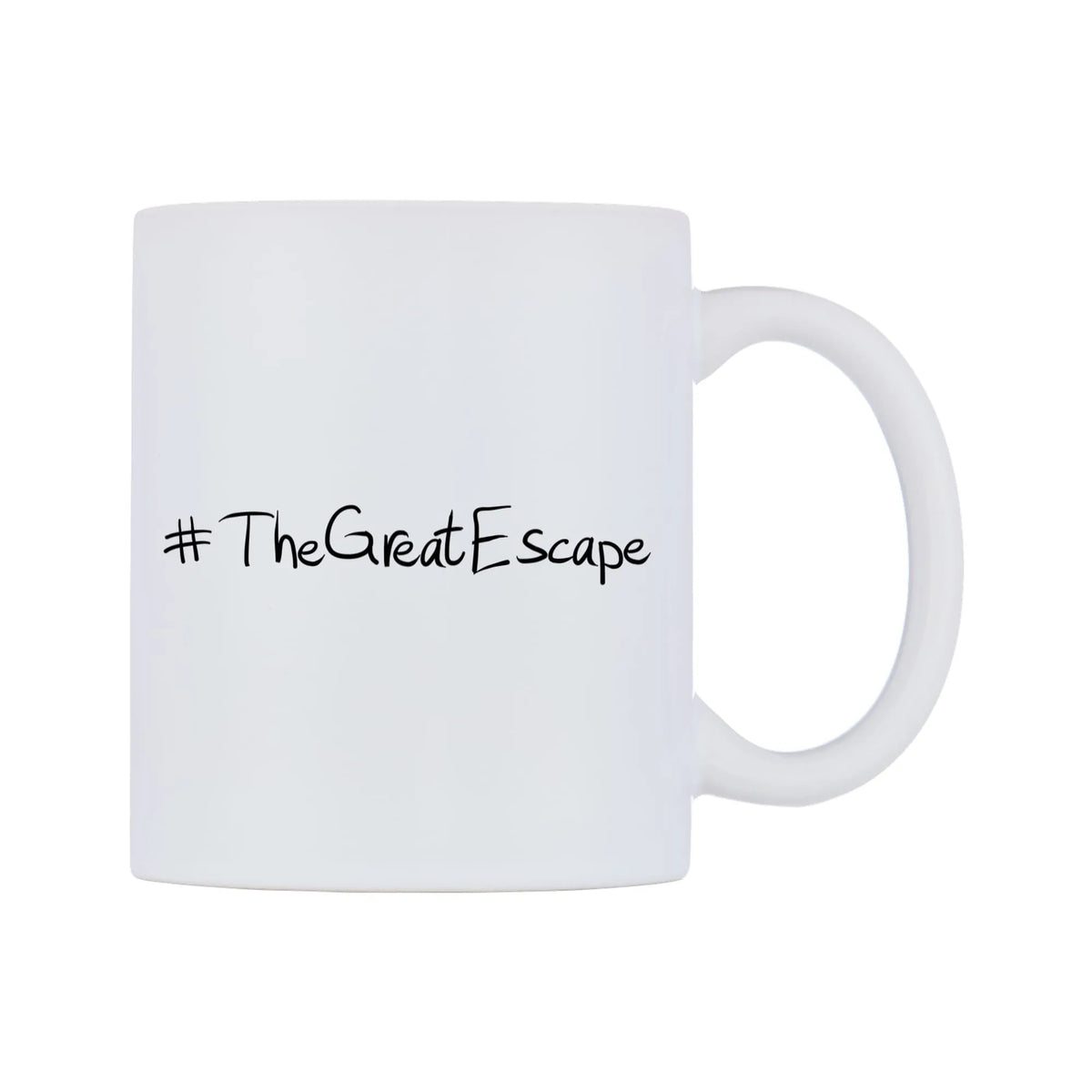 TheGreatEscape Mug — mug, left side, on a white background