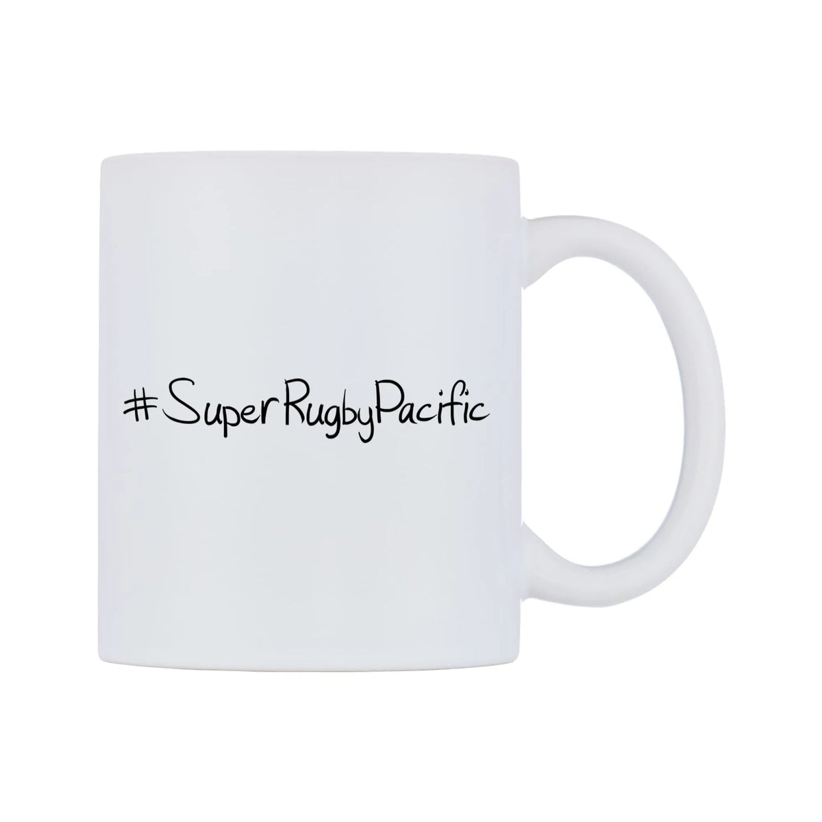 SuperRugbyPacific Mug — mug, left side, on a white background