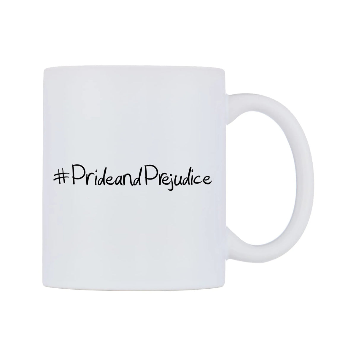 PrideandPrejudice Mug — mug, left side, on a white background