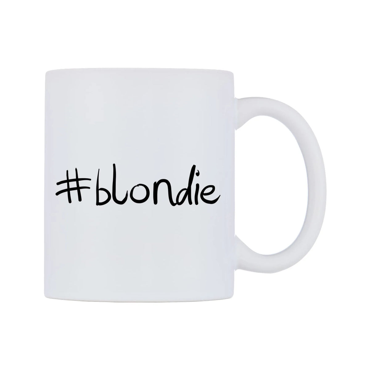 blondie Mug — mug, left side, on a white background