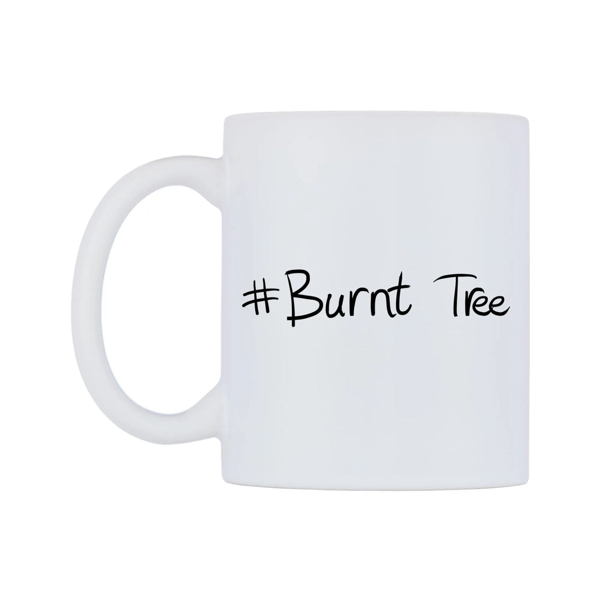 Burnt Tree Mug — mug, right side, on a white background