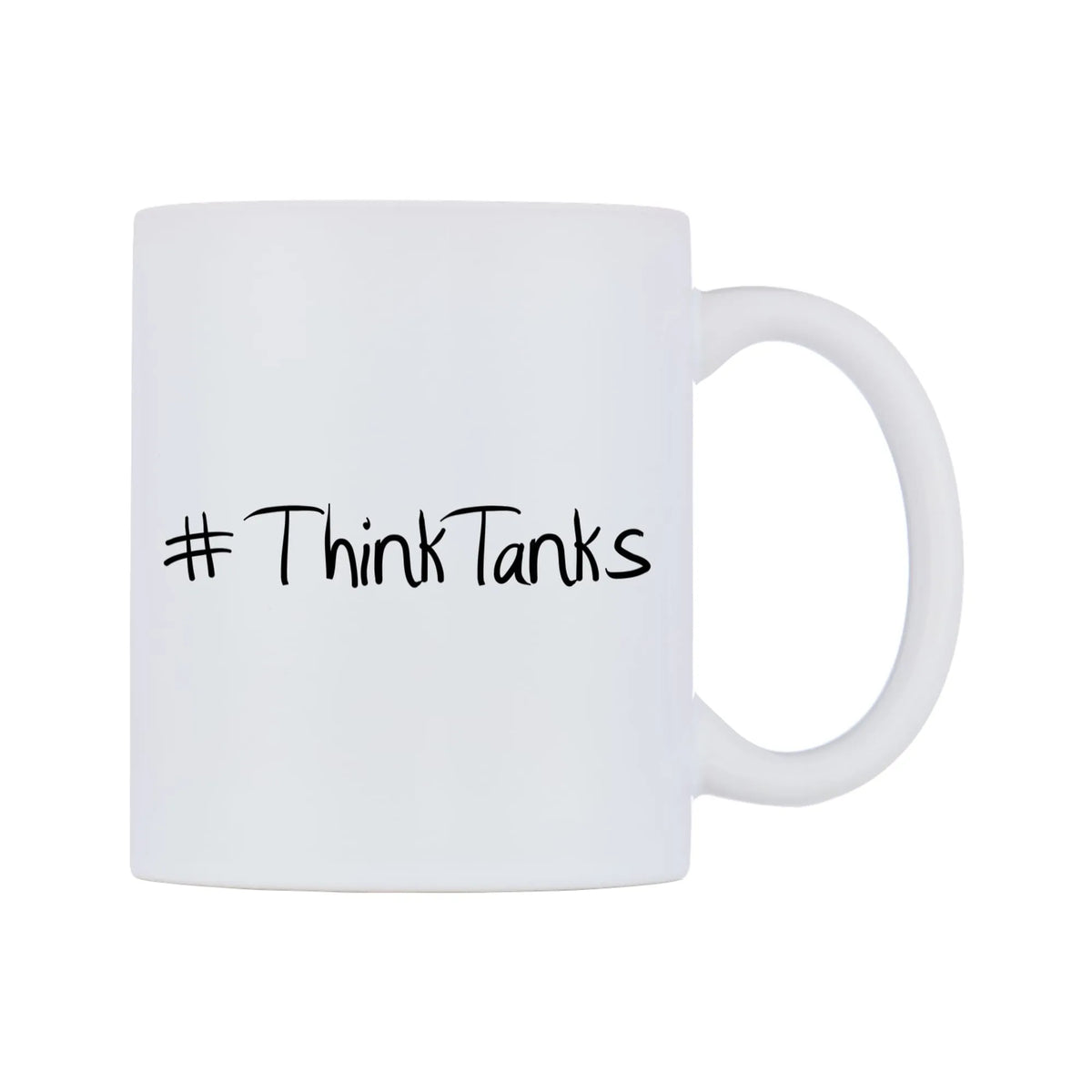 ThinkTanks Mug — mug, left side, on a white background