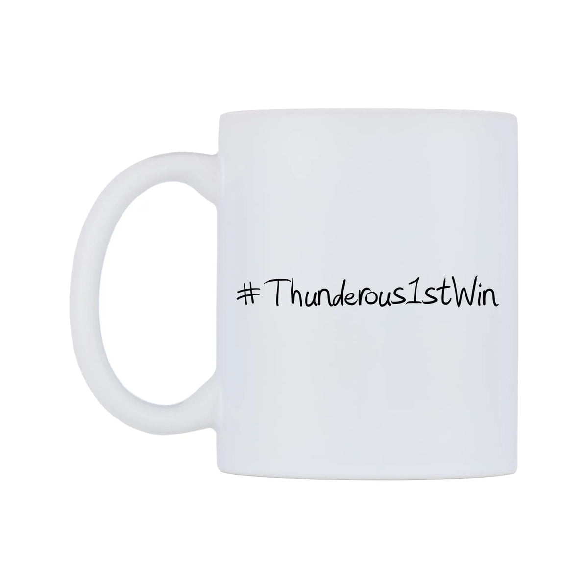 Thunderous1stWin Mug — mug, right side, on a white background
