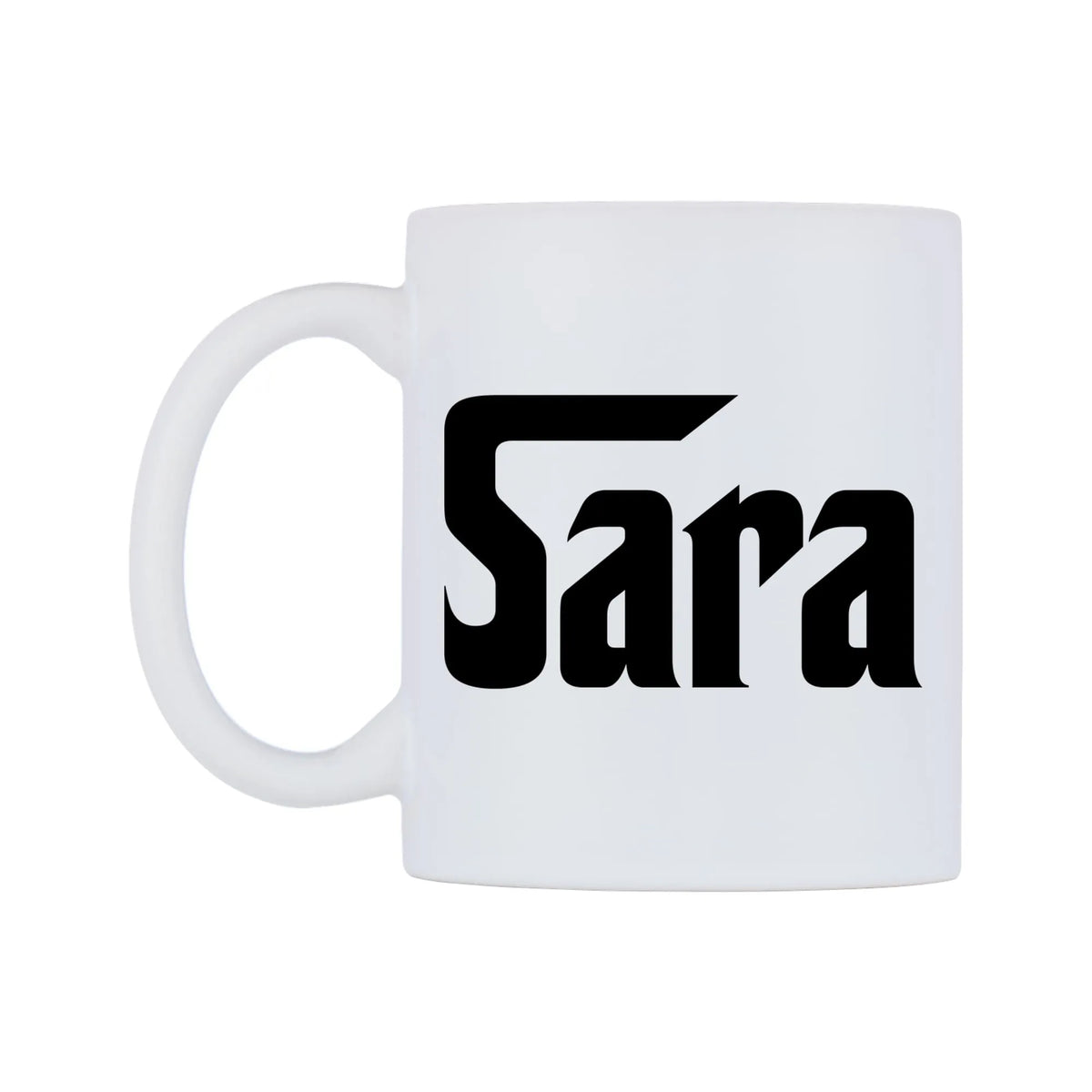 Sara - Godfather Themed Mug — white 11oz gloss mug, right side, on a white background