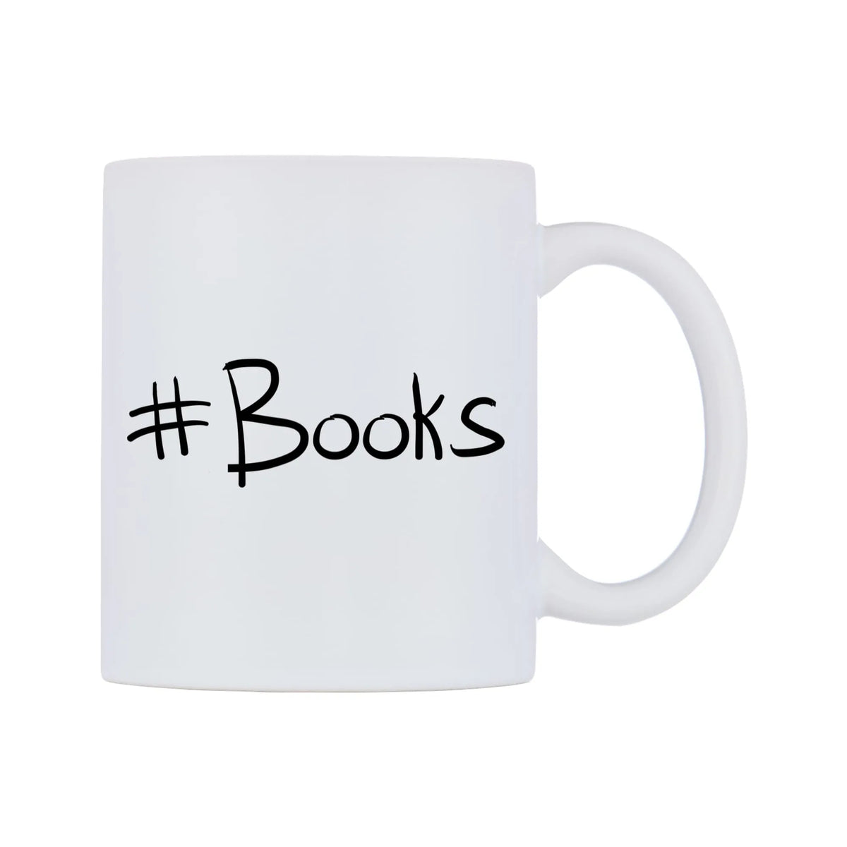 Books Mug — mug, left side, on a white background