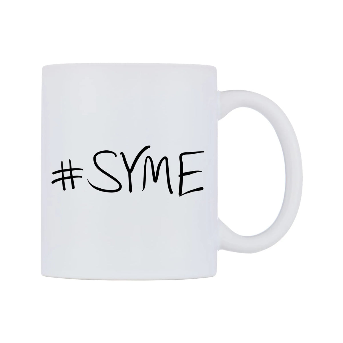 SYME Mug — mug, left side, on a white background