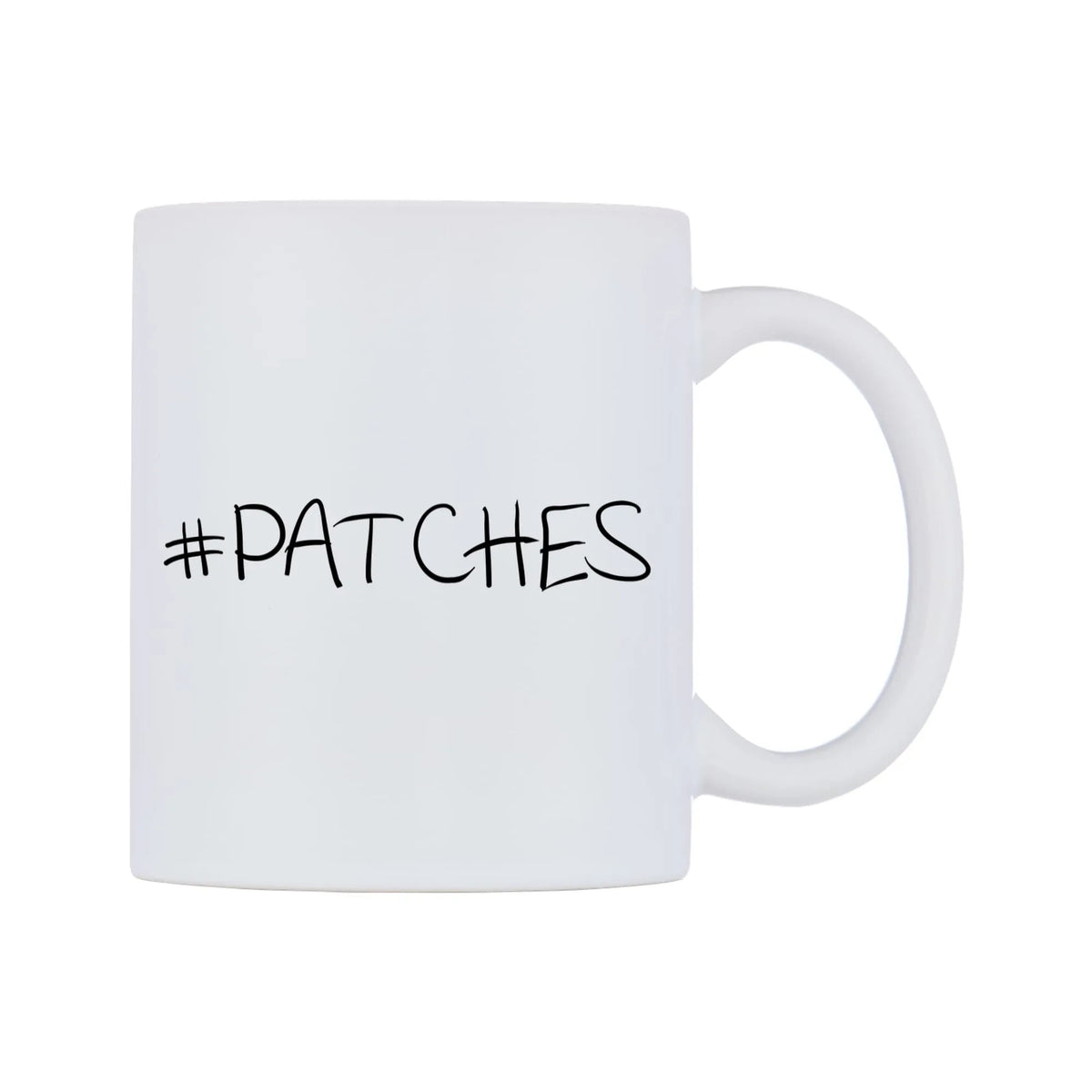 PATCHES Mug — mug, left side, on a white background