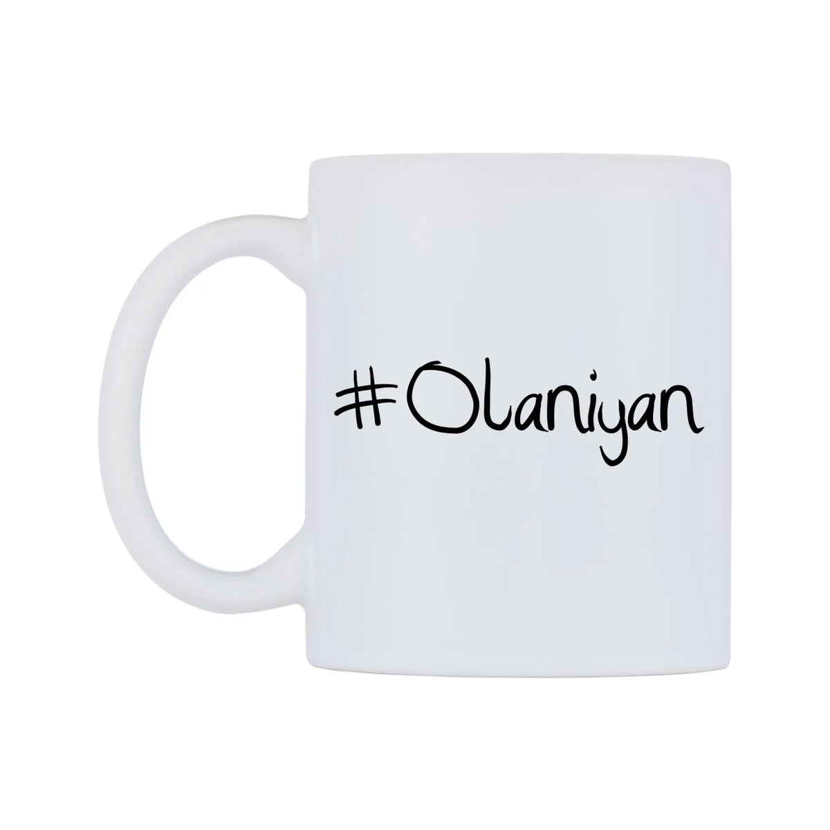 Olaniyan Mug — mug, right side, on a white background