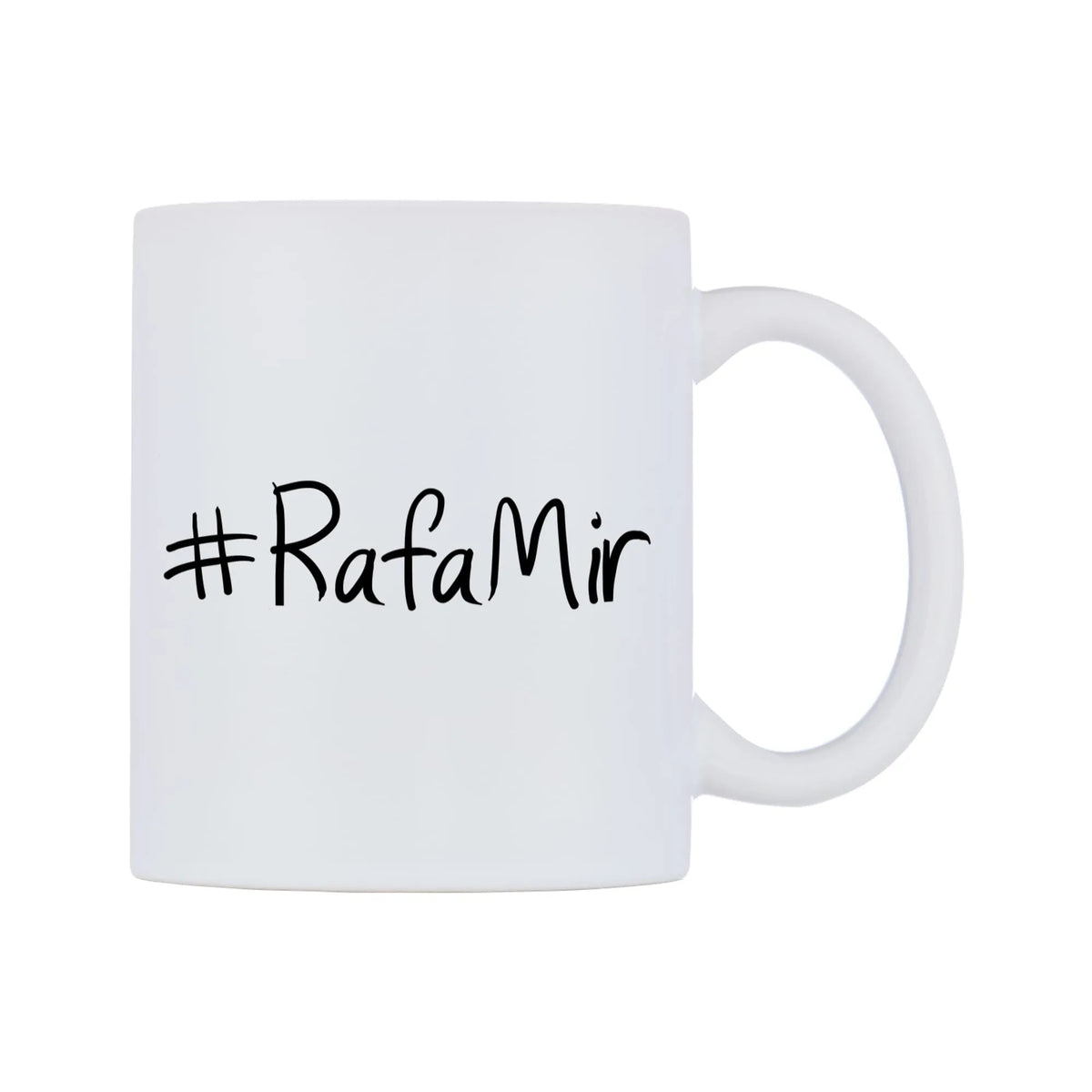 RafaMir Mug — mug, left side, on a white background