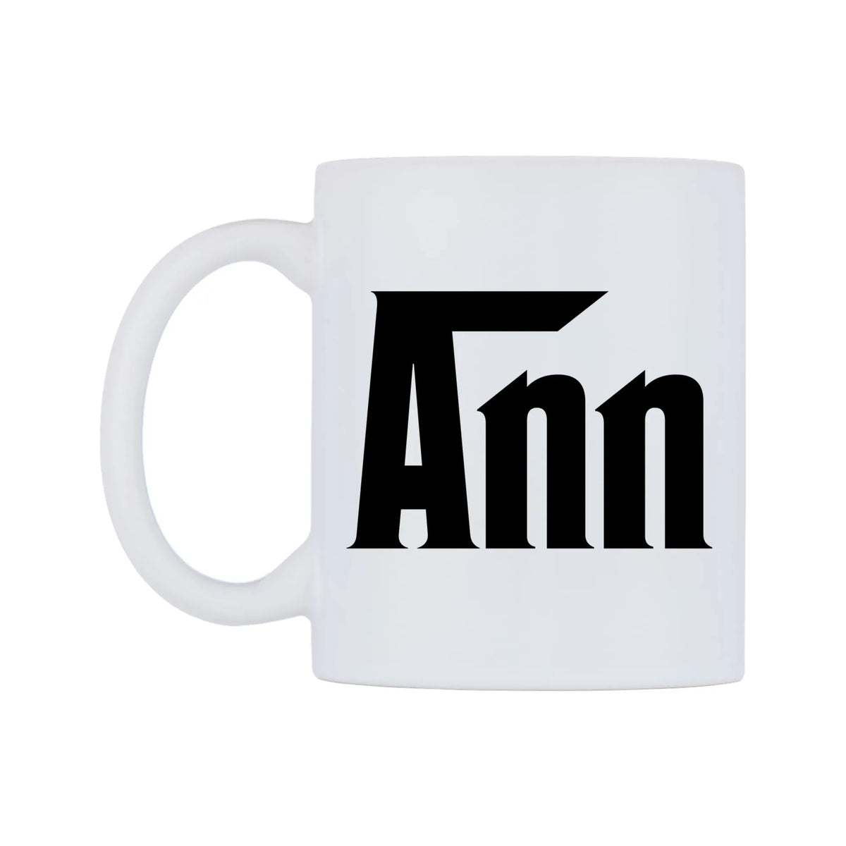 Ann - Godfather Themed Mug — white 11oz gloss mug, right side, on a white background