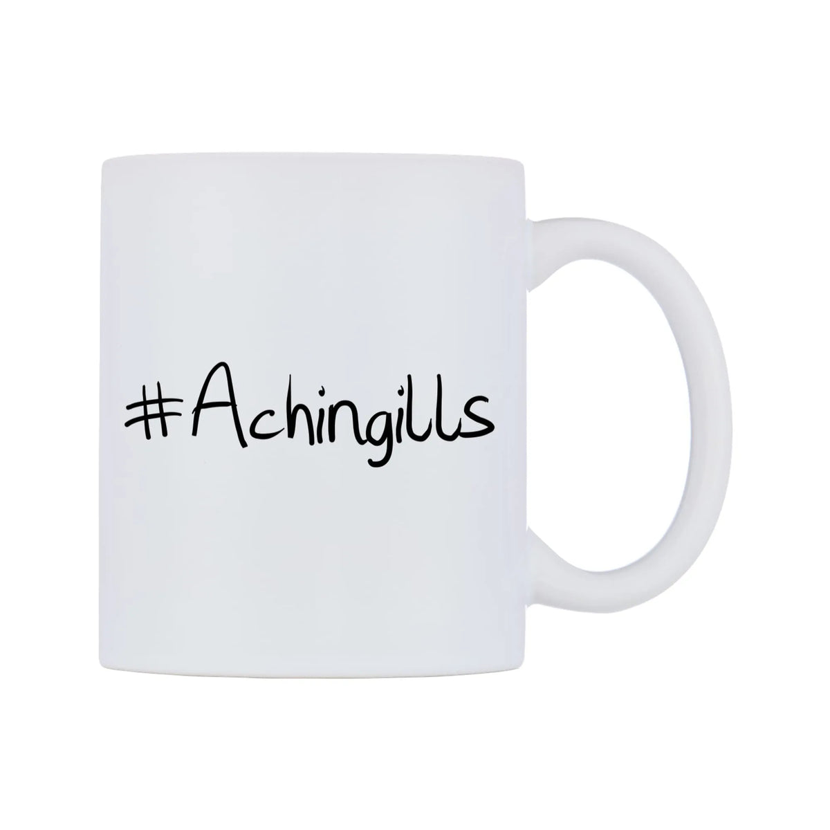 Achingills Mug — mug, left side, on a white background