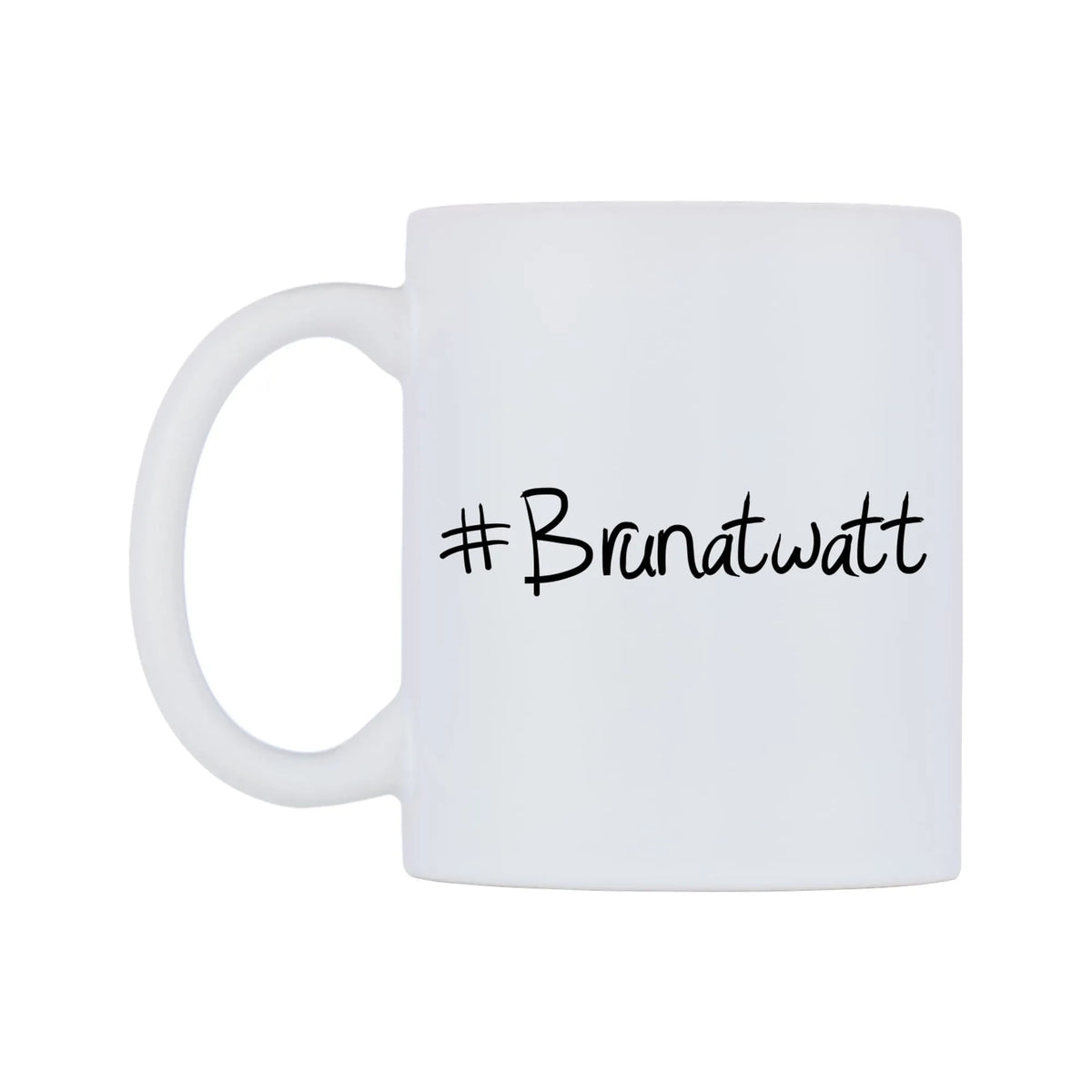 Brunatwatt Mug — mug, right side, on a white background