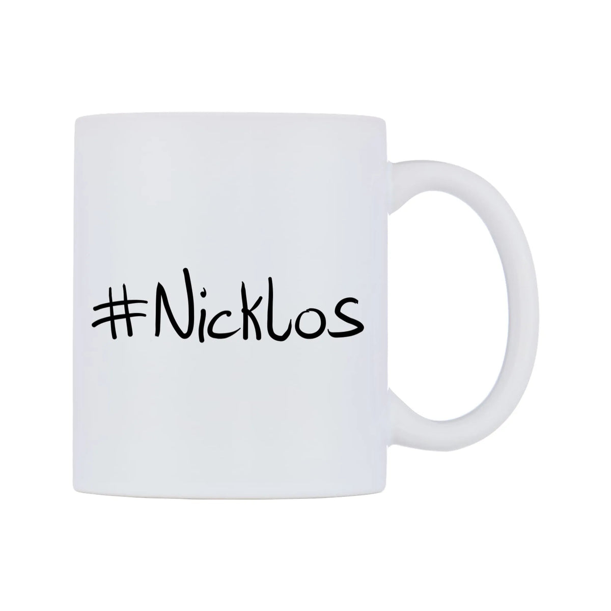 Nicklos Mug — mug, left side, on a white background
