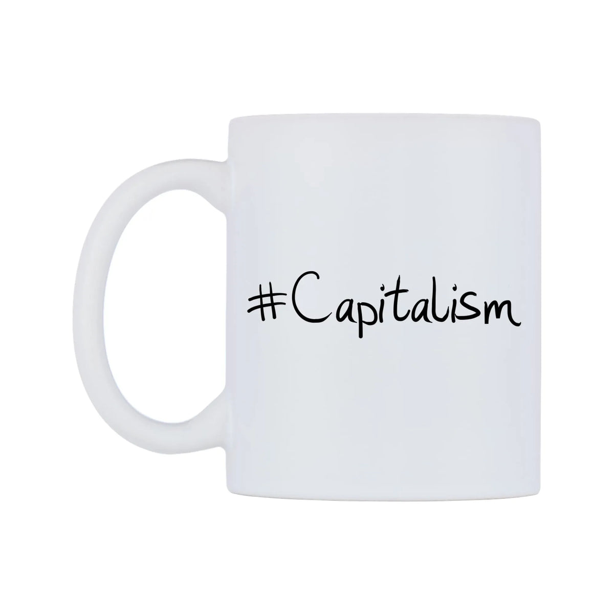Capitalism Mug — mug, right side, on a white background