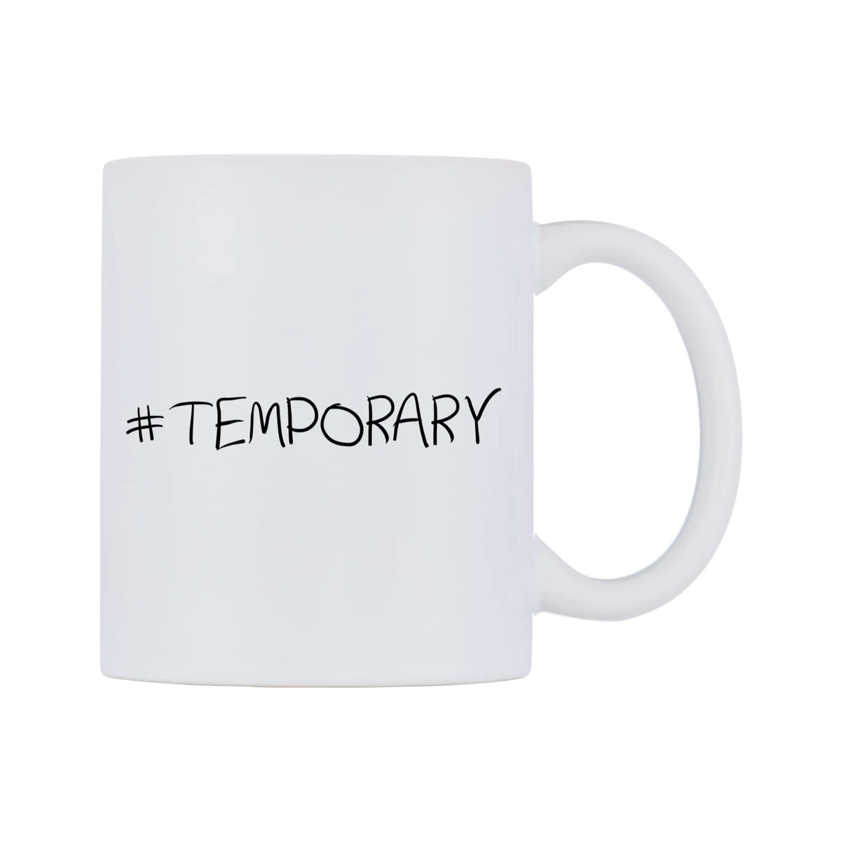 TEMPORARY Mug — mug, left side, on a white background