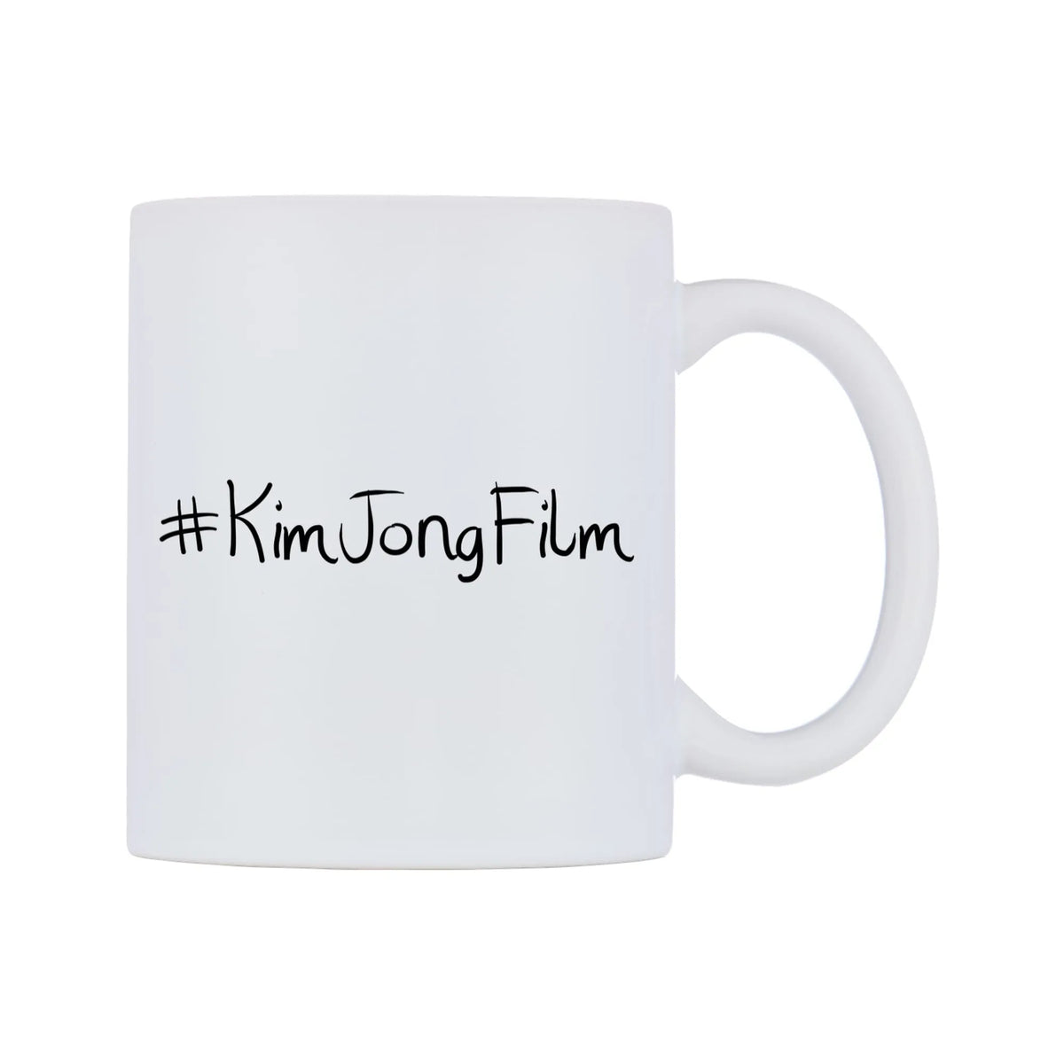 KimJongFilm Mug — mug, left side, on a white background