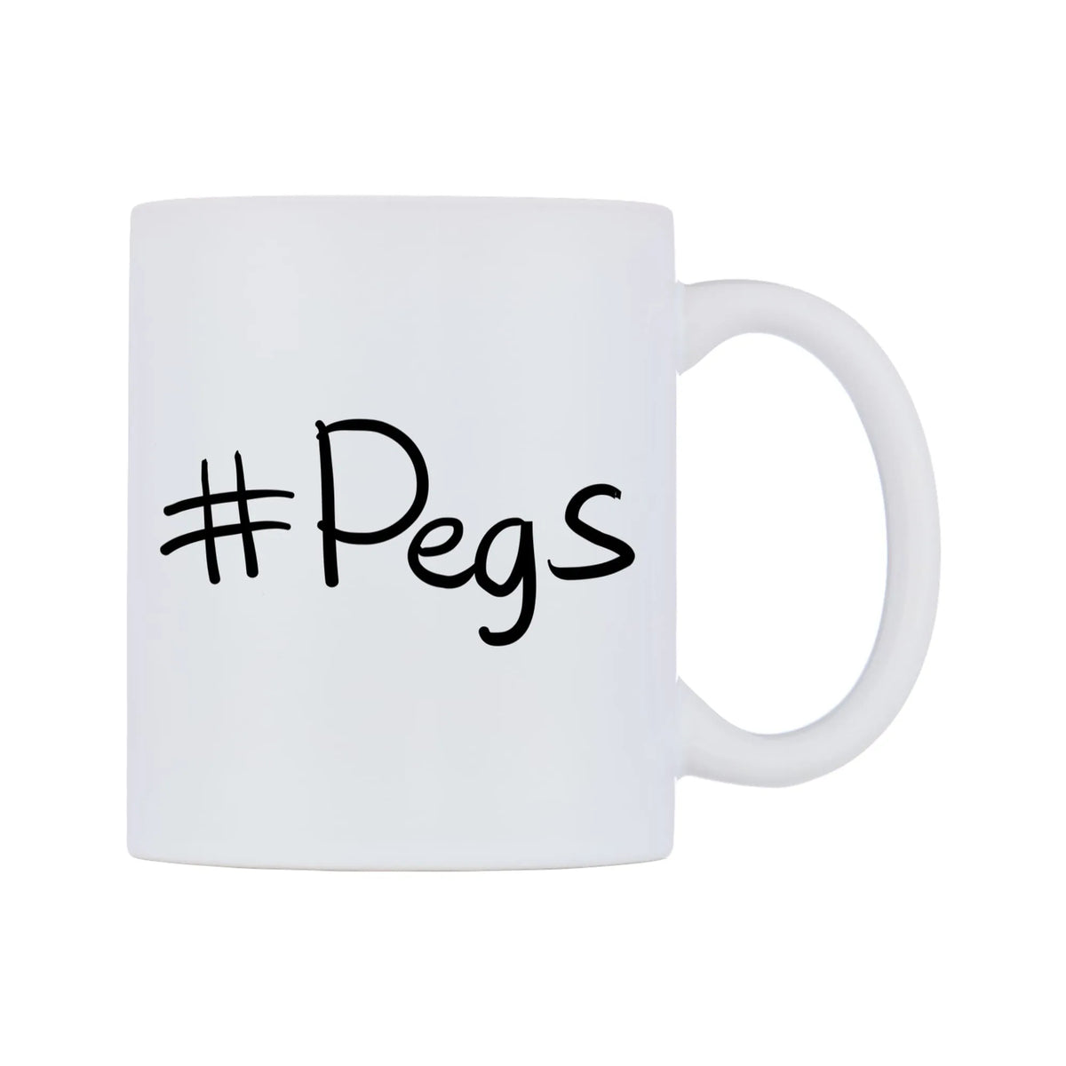 Pegs Mug — mug, left side, on a white background