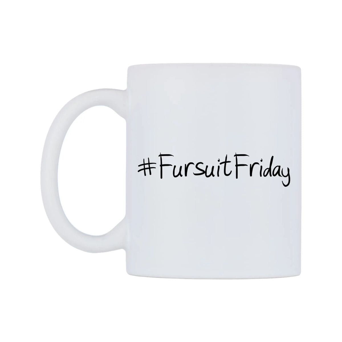 FursuitFriday Mug — mug, right side, on a white background