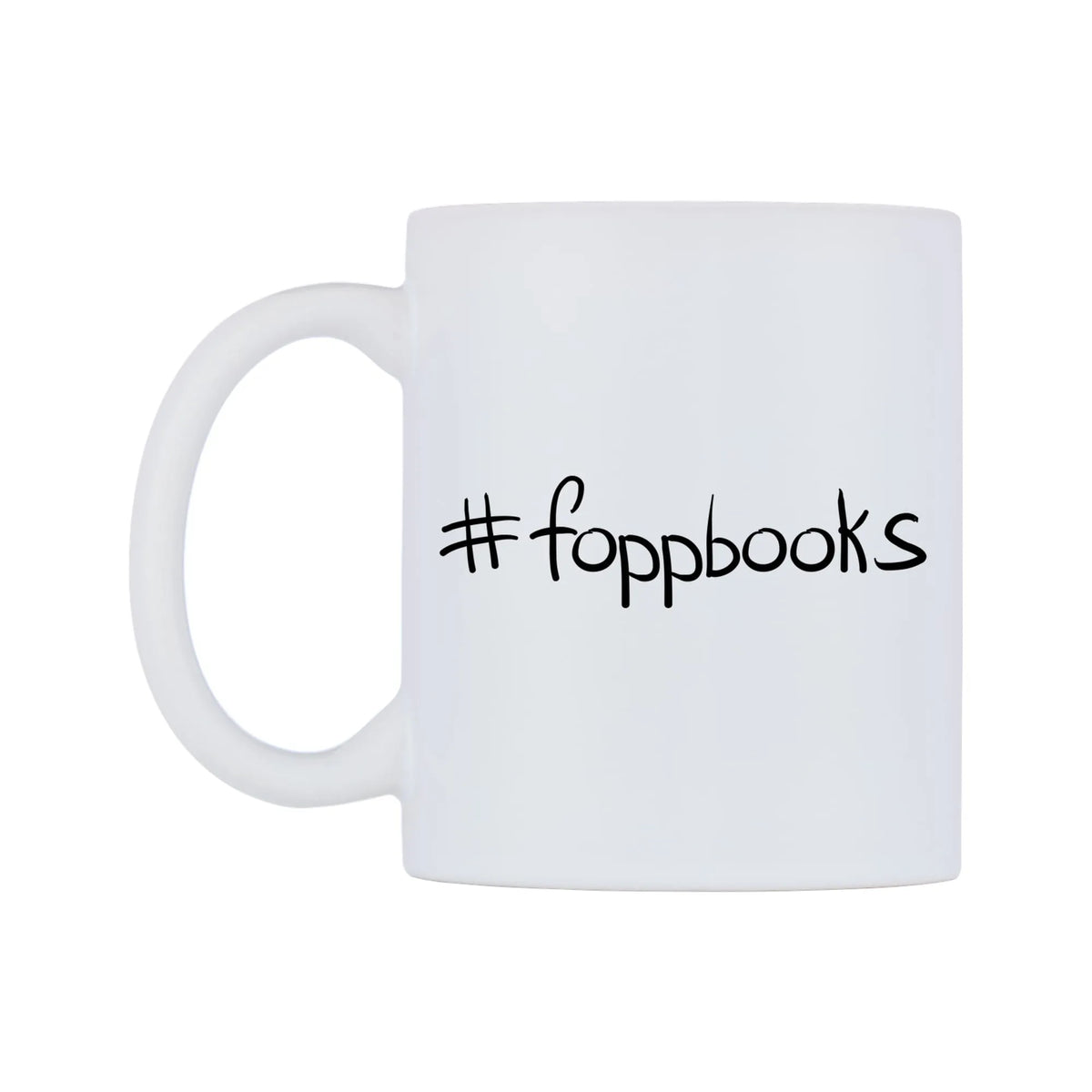 foppbooks Mug — mug, right side, on a white background