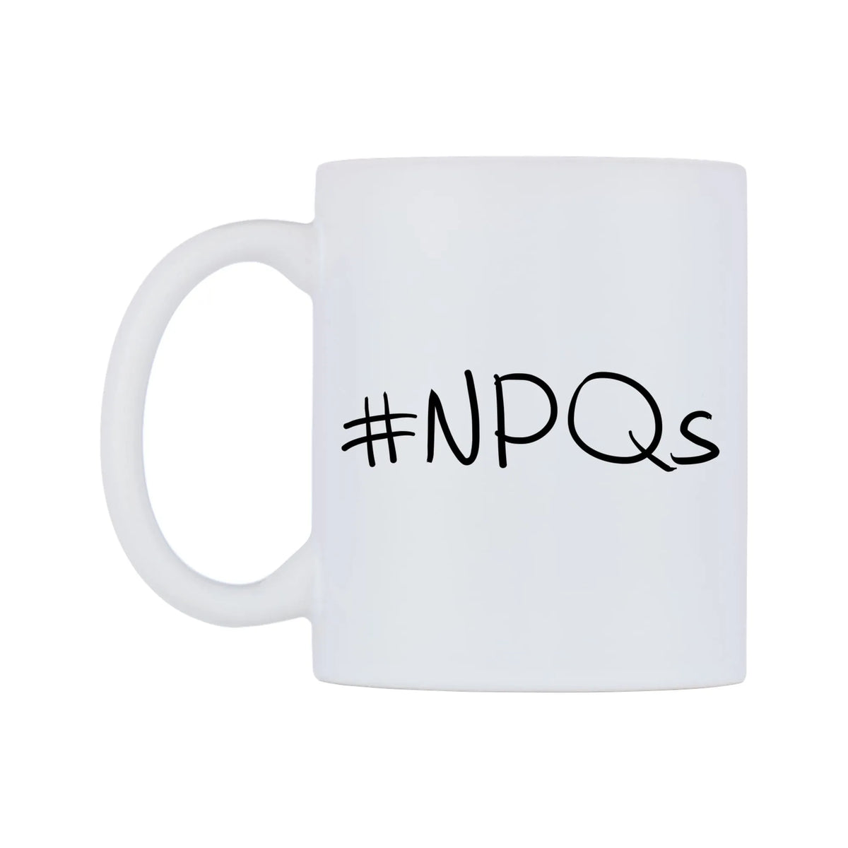 NPQs Mug — mug, right side, on a white background