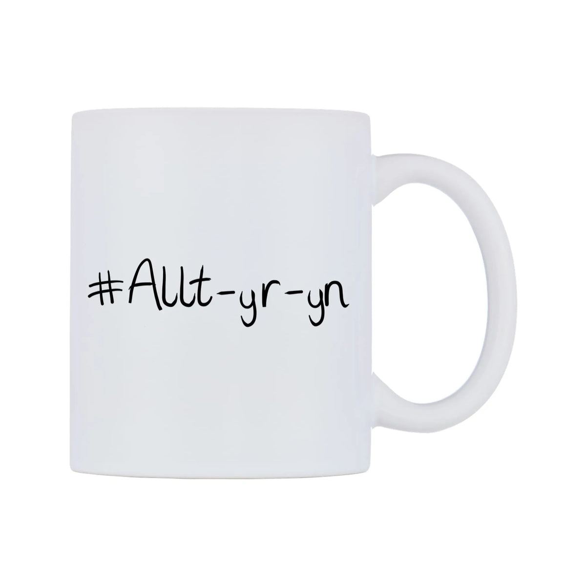 Allt-yr-yn Mug — mug, left side, on a white background