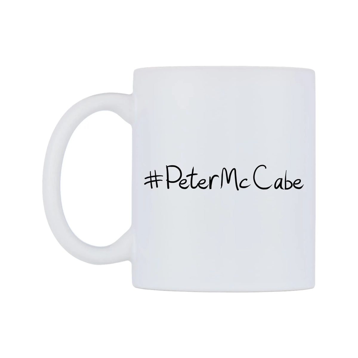 PeterMcCabe Mug — mug, right side, on a white background