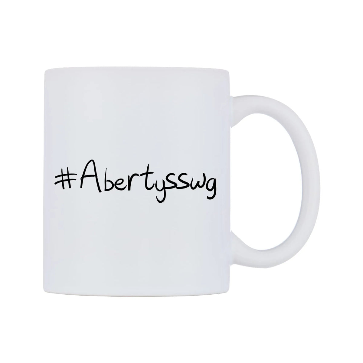 Abertysswg Mug — mug, left side, on a white background