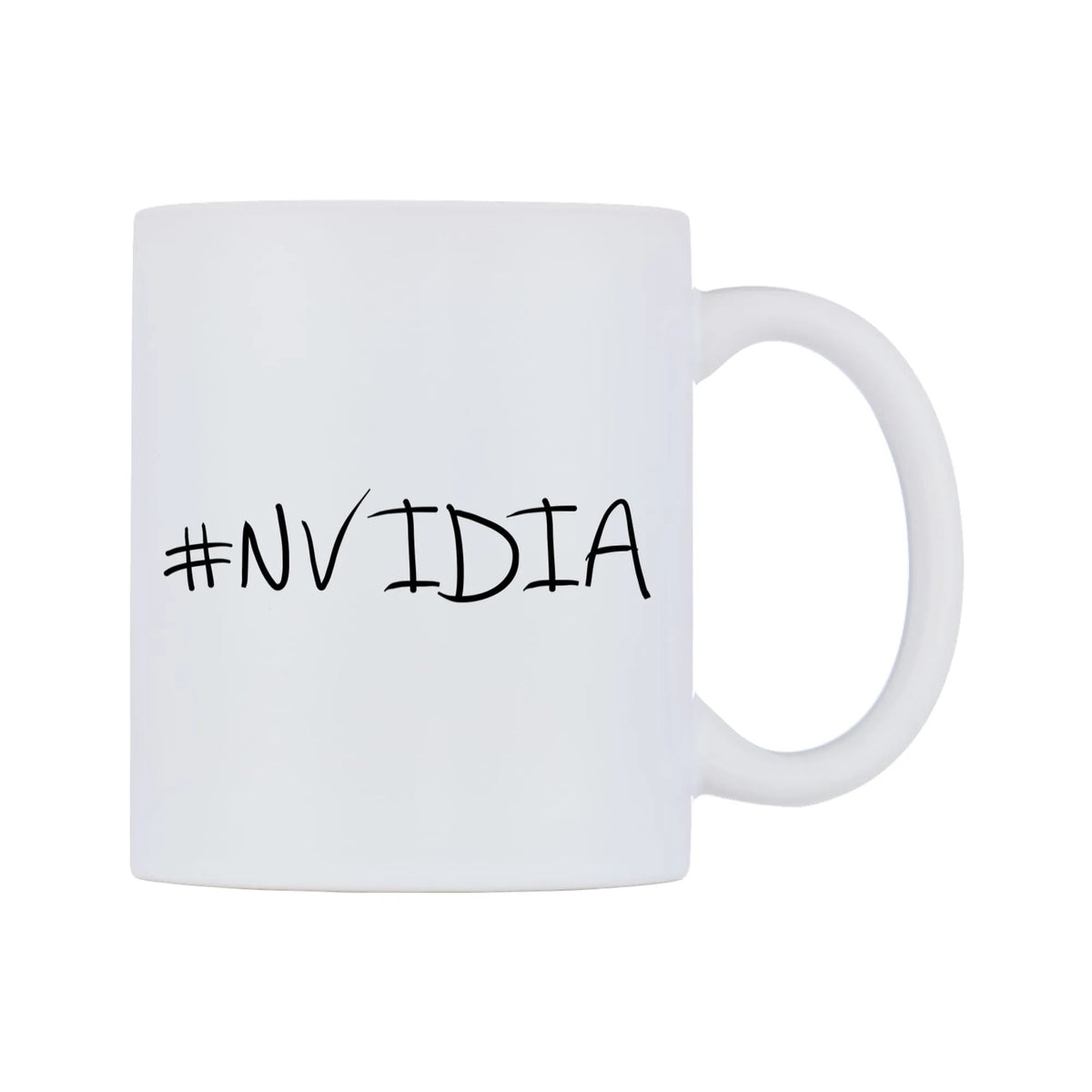 NVIDIA Mug — mug, left side, on a white background
