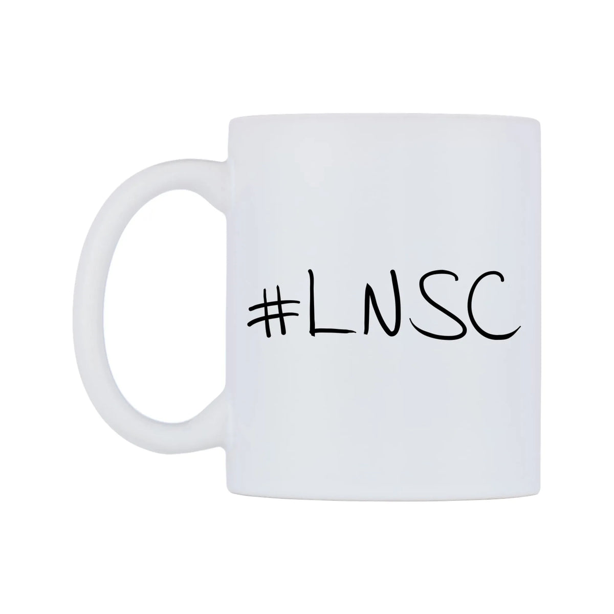 LNSC Mug — mug, right side, on a white background