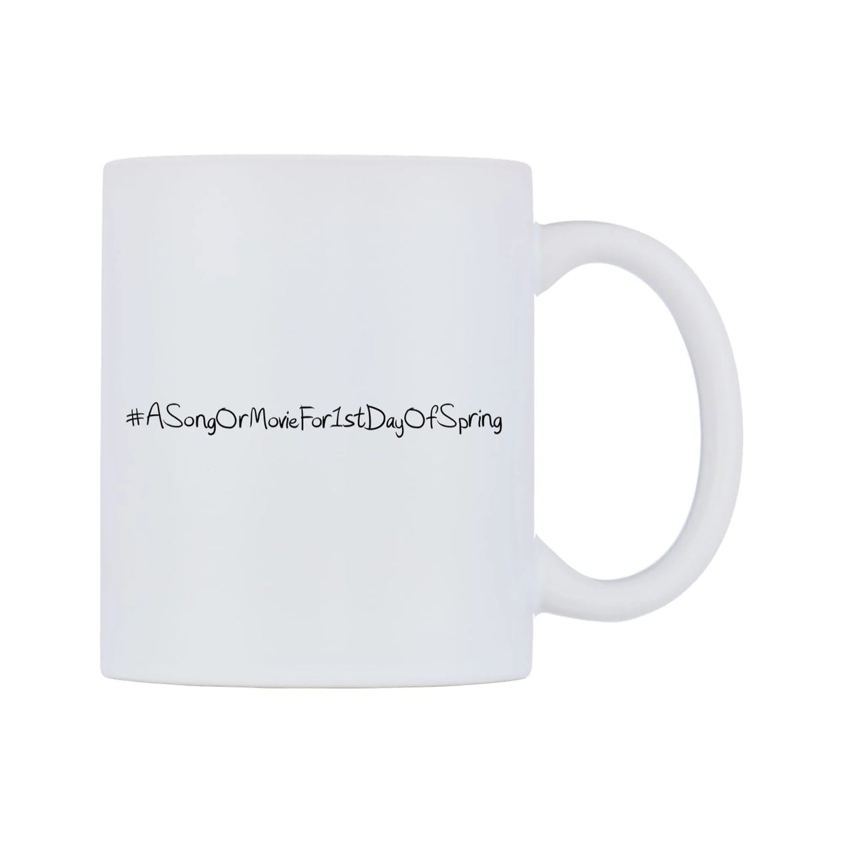 ASongOrMovieFor1stDayOfSpring Mug — mug, left side, on a white background