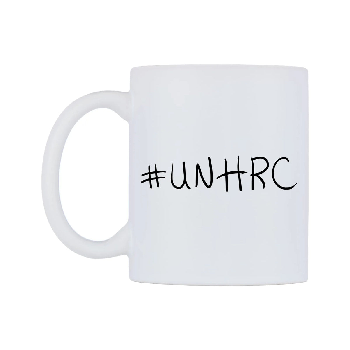 UNHRC Mug — mug, right side, on a white background