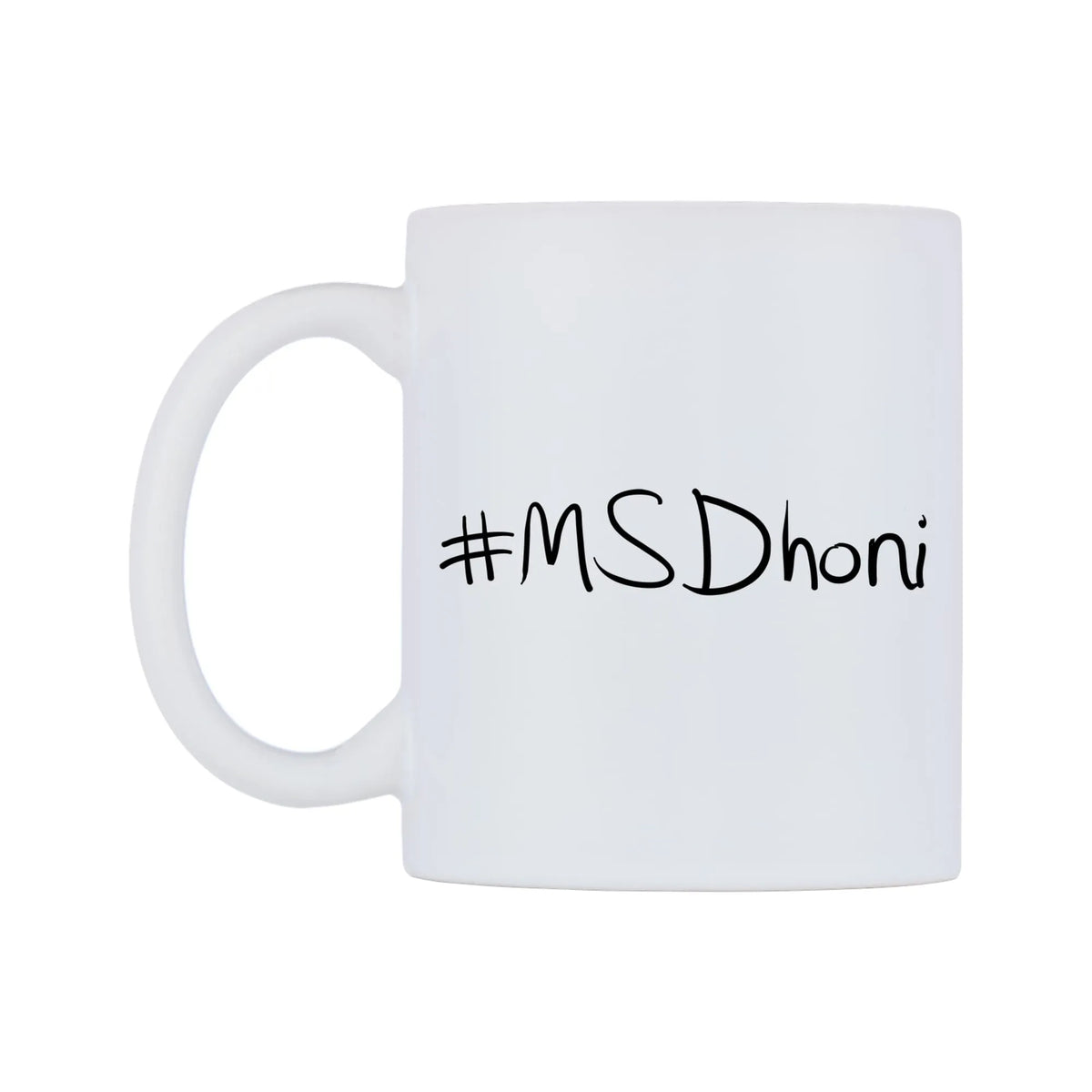 MSDhoni Mug — mug, right side, on a white background