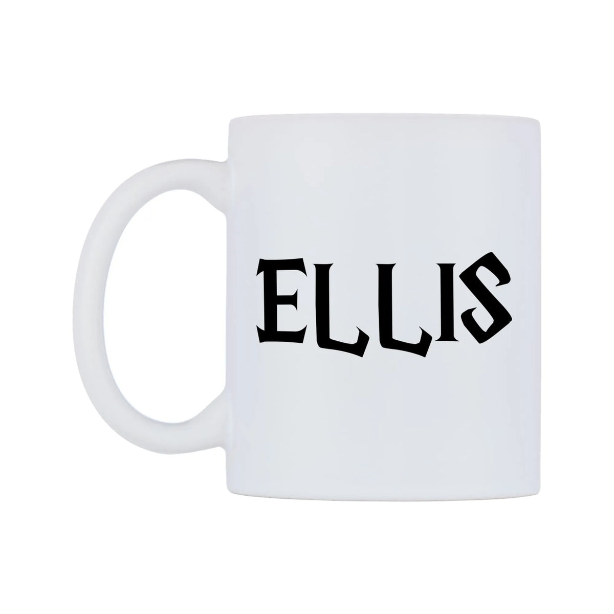 Ellis - Wizard Themed Mug — white 11oz gloss mug, right side, on a white background