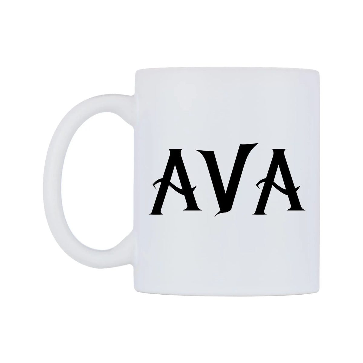 Ava - Wizard Themed Mug — white 11oz gloss mug, right side, on a white background