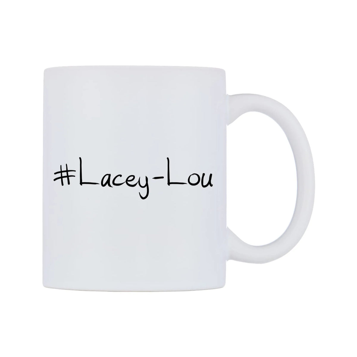 Lacey-Lou Mug — mug, left side, on a white background